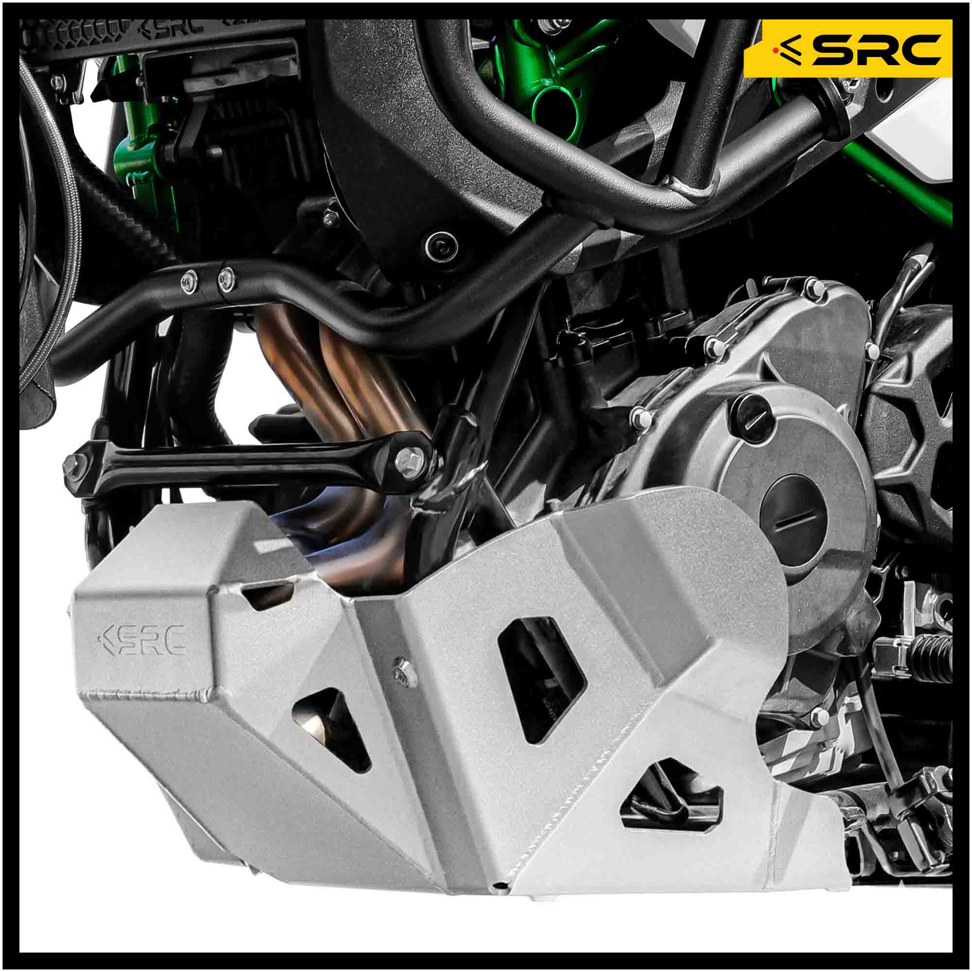 ENGINE GUARD & LINKAGE GUARD  FOR KAWASAKI KLE 500